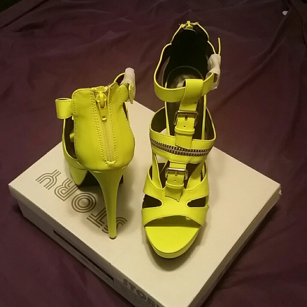 Yellow heels